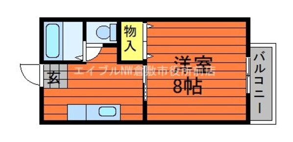 パレロッサ陣之内　B棟の物件間取画像